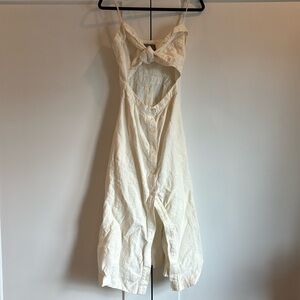Reformation Linen Tie-Front Dress
